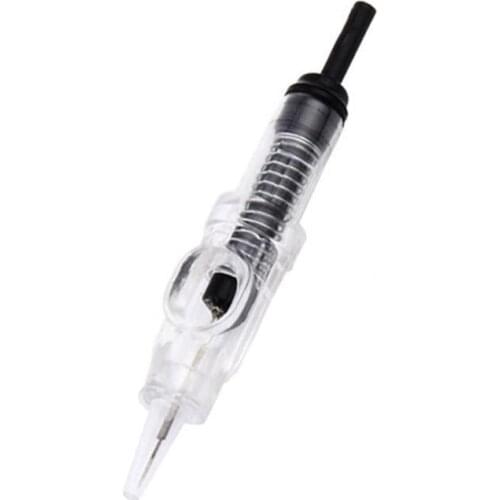 10pcs/lot 1RL Tattoo Needle Disposable Sterilized Permanent Makeup Cartridge Needles Tips For Eyebrow Lip Agulha Easy Click