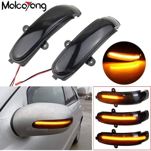 Dynamic Indicator Blinker Sequential Turn Signal LED Side Mirror Light For Mercedes Benz C Class W203 S203 CL203 2001-2007