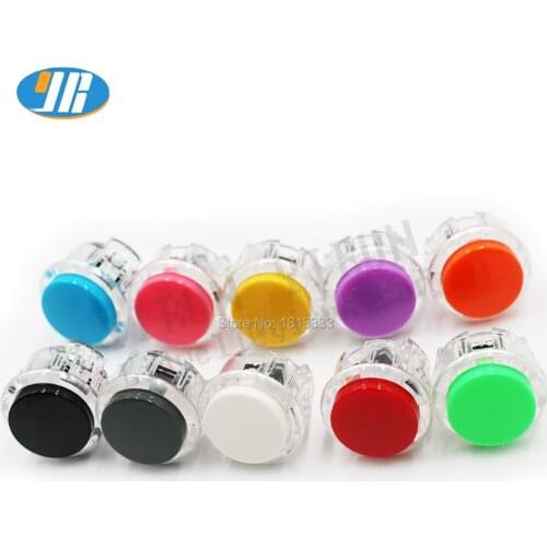 30mm Arcade Button Built-in Micro Perfect Replace Jamma Game Switch Clear Push Button 100