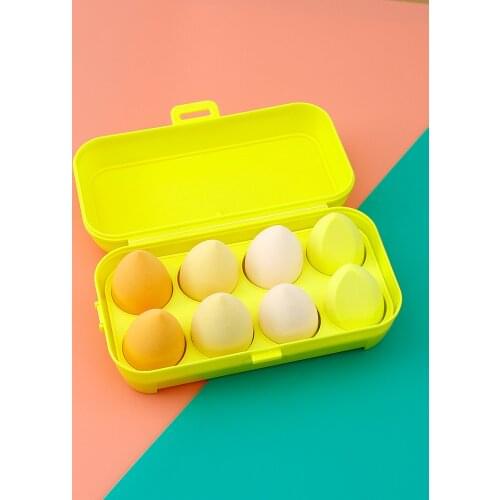 8pcs New Beauty Egg Set Gourd Water Drop Puff Makeup Puff Set Colorful Cushion Cosmestic Sponge Egg Tool Wet and Dry Use