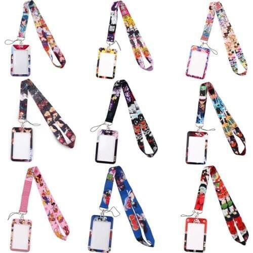 BH1410 Blinghero Anime Neck Strap Lanyard for key Card Phone DIY Cute Hang Rope With Card Holder