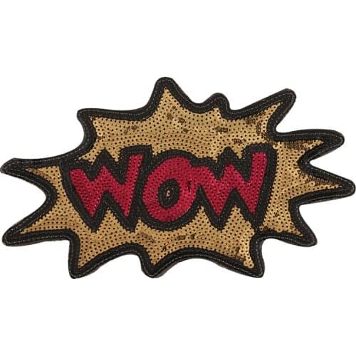 Large Letter Patch Sequin Applique Sew on Sticker for Clothes DIY Sequin Patches for Backpacks Jeans Stickers Jacket Decorations
