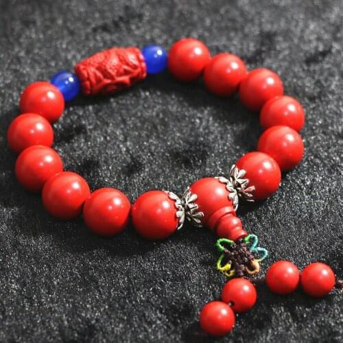 8 style bracelets 8mm natural white shell 10mm 12mm synthetic red cinnabar round beads bangle for women jewelry 7.5inch B816