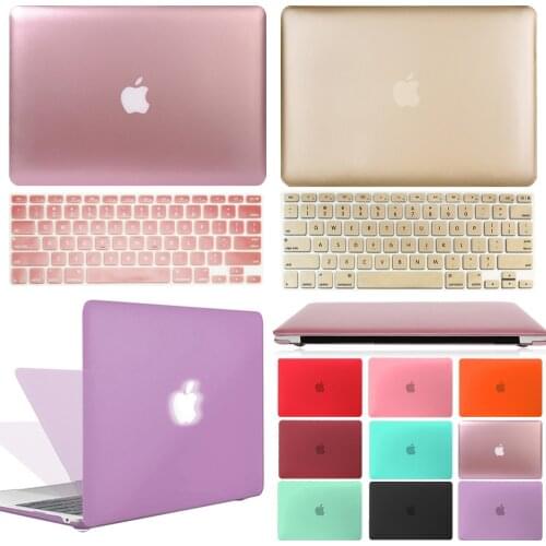 Case for Apple Macbook Air 13 /11 /MacBook Pro 13 /15 /16 Inch /Macbook 12" (A1534) Laptop Protective Shell+Keyboard Cover