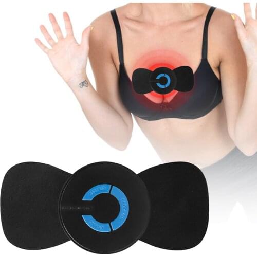 Electric EMS Breast Enhancement Massager Pad Regrowth Chest Booster Stimulator Sticker Physiotherapy Instrument Muscle Trainer