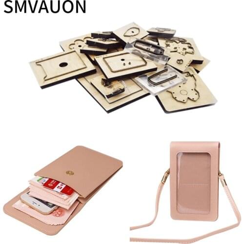 SMVAUON leather tools wooden die cutting DIY Fashion small bag suitable for die cutting machine
