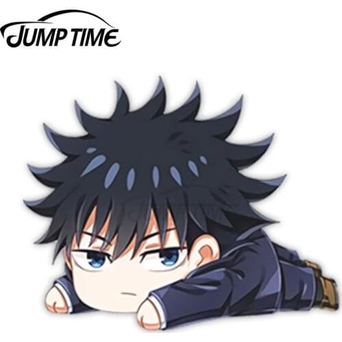 JumpTime 13 x 6.6cm Megumi Fushiguro With Wolves Funny Decal Windows Car Assessoires Stickers Trunk Sunscreen Occlusion Scratch