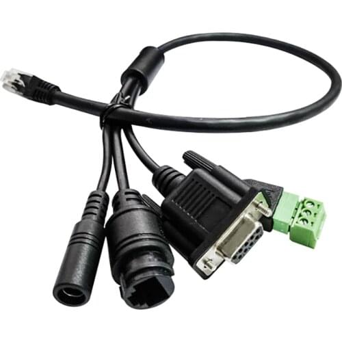 Conversion Cable for Elfin-EE10 & EE11with Crystal Head, DB9 Female Header, 3PIN RS485, DC Adapter Interface Q240