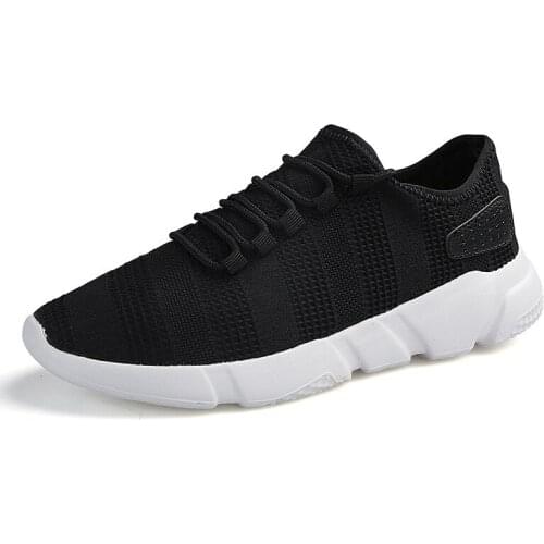 2019 New Arrival Summer Casual Shoes For Men Fashion Breathable Mesh Lace up Men Flats Sneakers Jogging Shoes