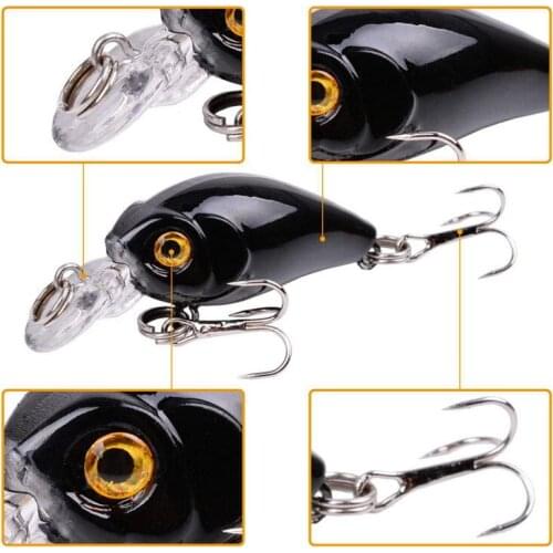 Fishing Lure Minnow Baits Kit Wobbler Crank Baits Treble Hooks Fishing Tackle Mixed Colors Fishing Lure Set New