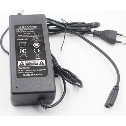 Ninebot output 63V1A 15S Lithium Battery Charger For Mini Pro Xiaomi Smart Scooter Ninebot Skateboard Accessories