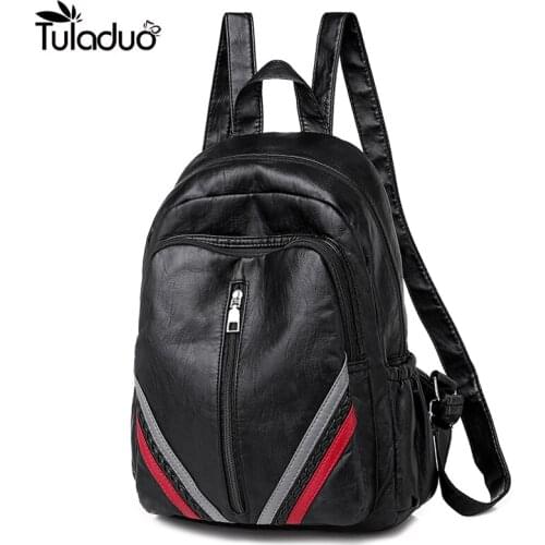 New Fashion Women Girl Multifunction Shoulder Bookbags School Bag Cute Fashion High-Quality PU Backpack Drop Shipping Back Pack