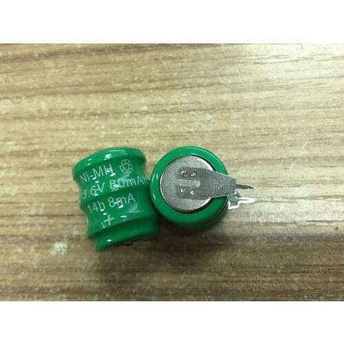 New 20PCS/LOT Ni-MH 80mAh 3.6V Rechargable Battery Cells 3.6V80mAh 3.6V 80mAh