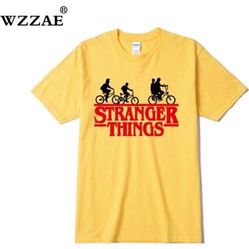 New 2021 Stranger Things t shirt Women/Men Short Sleeve Cotton Shirt Man Fashion Tops Tees Mens summer Hip-hop T-shirt