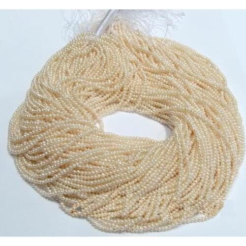 Wholesale Loose Pearl Jewellery,Seed AA 2.5-3MM Cultured White Color Freshwater Pearl Loose Beads,One Full Strand