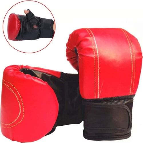 1Pair/Set PU Material Adult Boxing Fighting Muay Thai Sparring Punching Kickboxing Grappling Sandbag Gloves