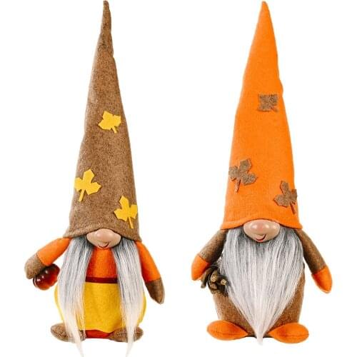 Harvests Festival Sunflower DIY Doll Fall Autumn Gnome Pumpkin Sunflower Swedish Nisse Tomte Elf Dwarf Bunny Gnome Handmade Tom