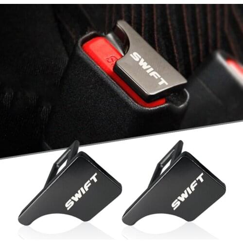 Car seat belt buckle protective cover Pure metal Brown dust-proof For Suzuki SWIFT accessories