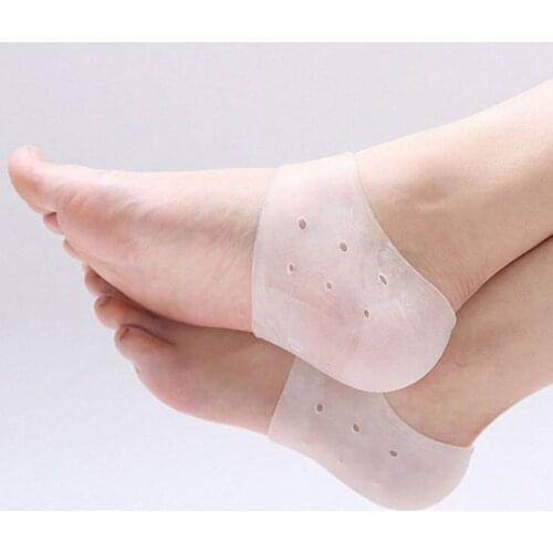Silicone Heel Protector Relieves Foot Heels Pain Anti-cracking Feet Cover K1KD