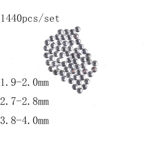 Rhinestones for Clothes 1440pcs SS6 Crystal Rhinestone Applique Decorations Bridal Crystal Trim Cheap Adhesive Nail Art Flarback