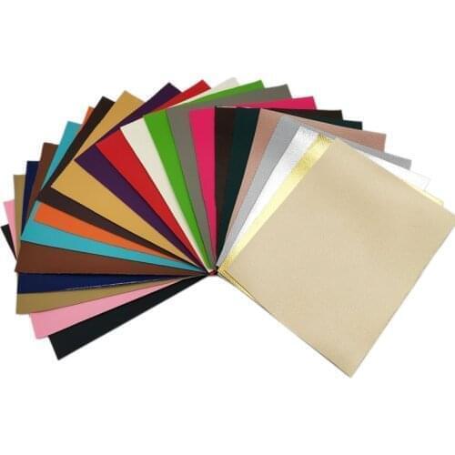 20x15CM PU Artificial Leather Fabric Solid Color Faux Leather Handmade Bag Clothing Sofa Car For DIY Sewing Material