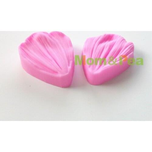 Mom&Pea 0733 Free Shipping Petal Shaped Silicone Press Mold Cake Decoration Fondant Cake 3D Mold Food Grade