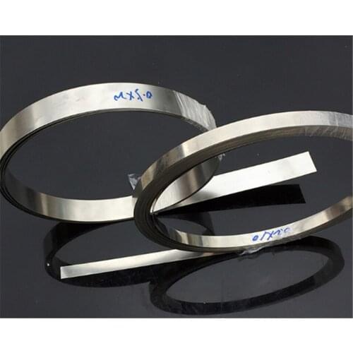 5 m / roll 0.2mm *5mm*5000mm Quality low resistance 99.96% pure nickel Strip Sheets for battery spot welding machine