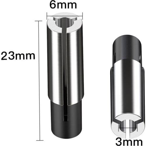 6mm-3mm,1pcs,Freeshipping CNC Milling Cutter Adaptor,Solid carbide End Mill,woodworking Router Bit conversion sleeve