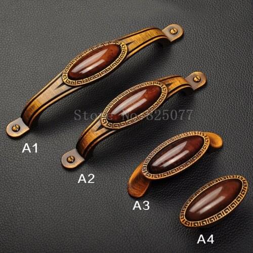 8PCS Ceramics Wine Cabinet Wardrobe Knobs Drawer Furniture Cupboard Kitchen Cabinet Door Pulls Handles and Knobs JF1397