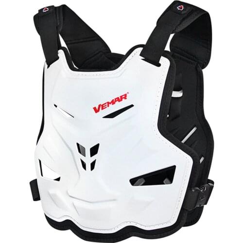 Nen Motorcycle Body Armor Motorcycle Jacket Moto Motocross Vest Off-Road Dirt Bike Protective Gear Back Chest Protector White