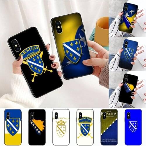 Bosnia and Herzegovina flag Phone Case for iPhone 11 12 pro XS MAX 8 7 6 6S Plus X 2020 XR Mini