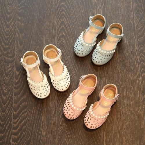 Children Princess Sandals Kids Girl Soft Shoes Baby Girl Fashion Hollow Sandalias Children Beach Shoes Toddler Sandals Size21-35