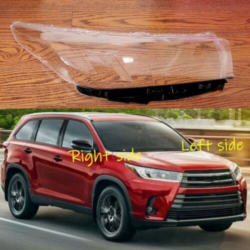 For Toyota Highlander 2018 2019 Car Headlight Cover Headlamp Lens Auto Shell Cover