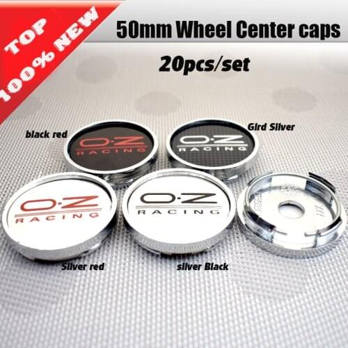 20pcs o.z OZ RACING center cap logo car wheel center hub cap emblem Dust-proof badge 50mm Car Wheel Center Caps Emblem stickers