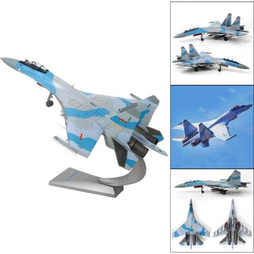 1:72 Scale Die Cast Sukhoi Su-35 Fighter Aircraft Model with Display Stand