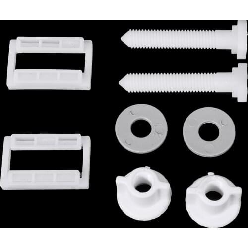 Mayitr 1 Pair Toilet Seat Hinge Bolts Replacement Screws Fixing Fitting Kit Repair Tool For Bathroom Accessories