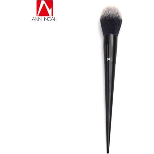 Fashion Makeup Tattoo Artist Black Long Sleek Stiletto Handle Big Fluffy Round Shape No.20 Lock It Setting Powder Brush