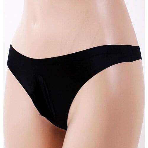 Mens Low Rise Underwear Briefs Sexy Breathable Mesh Thong See Through Lingerie Underpants Male Clothes New U Convex Panties