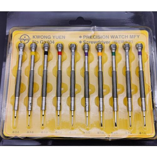 10pcs/set 316# Steel Extreme Hardness watch screwdriver set,Repair Watch Tool Precision watch screwdriver for watchmaker