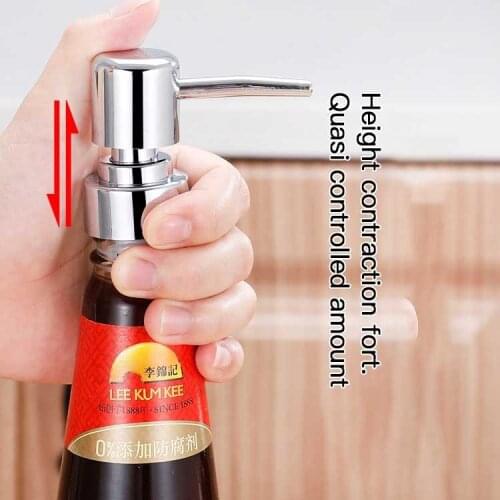 Bottle Pump Pressure Nozzle Syrup Bottle Press Pump Head Pumps forConditioner Gel Body Wash Dispenser Oil Pot Squeezer