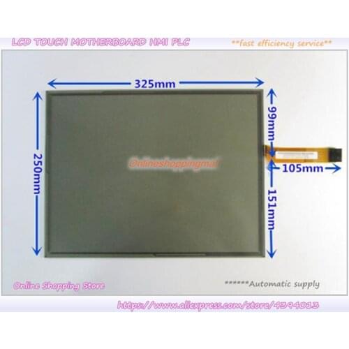 New 15 Inch 8 Wire Resistive Screen 325*250 For AMT9535 Touch Panel Glass