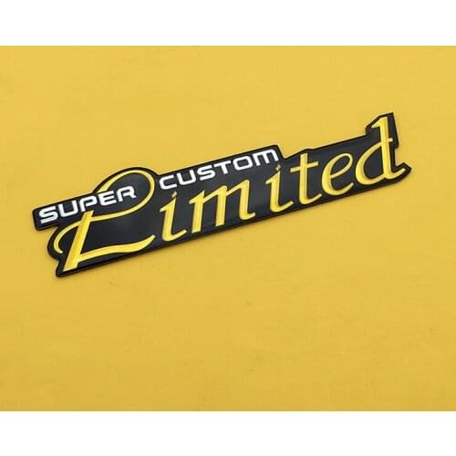 2pcs Limited Super Custom Emblem Badge Decal Sticker For BMW Ferrari Mercedes Benz Nissan Fit All Cars