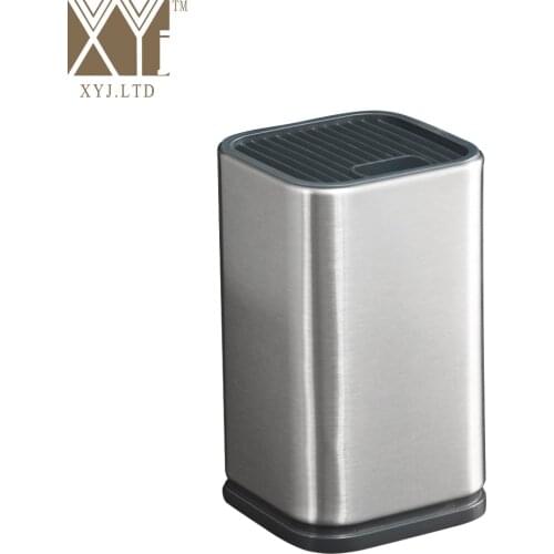 XYj Stainless Steel Kitchen Knife Stand 6 inch Cooking Tool Knife Block Kitchen Restaurant Helper Fashion Gift Knife Stand