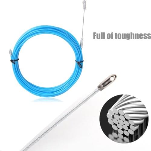 Electrician Conduit Ducting Cable Puller Wheel Pushing Steel Rope Line Clip Guide Device Flexible Tape Wire Threader