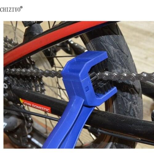 Blue Plastic Cycling Motorcycle Bicycle Chain Clean Gear Grunge Brush Outdoor Dust Dirt Remover CHIZIYO