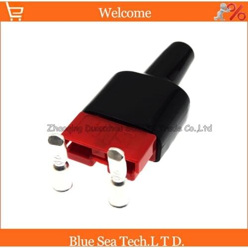 SMH 2 Pin 50A 600V Power Battery connector with waterproof Plug sheath,+ dust cable sheath/cover,5 Colors