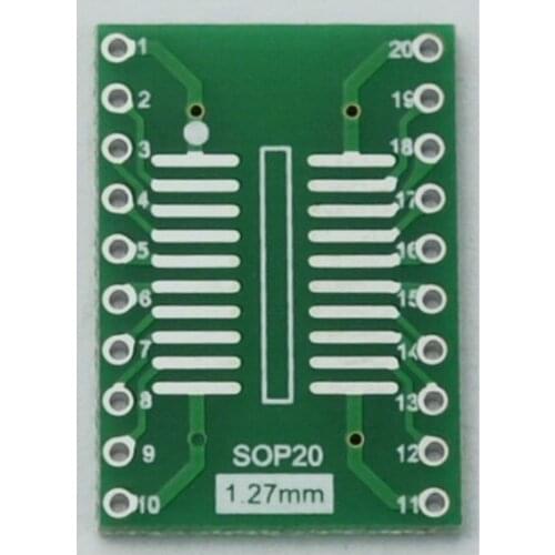 SO SOIC SSOP20 to DIP20 IC Adapter sop20 socket test experiment board pcb