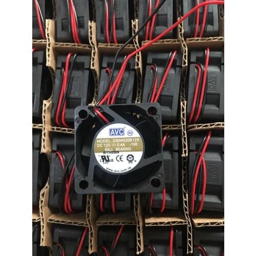 AVC DS04020B12S 106 Server Cooling Fan DC 12V 0.4A 40x40x20mm 2-wire