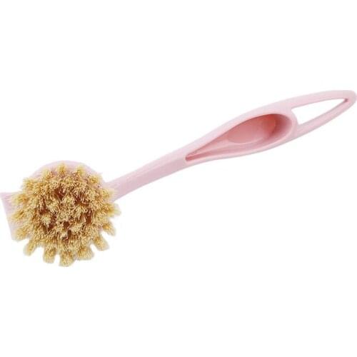 High Temperature Plant Fiber Wash Pot Brush Environmental Protection Shovel Long Handle Silicone Dishwashing Brush Nonstick Dish