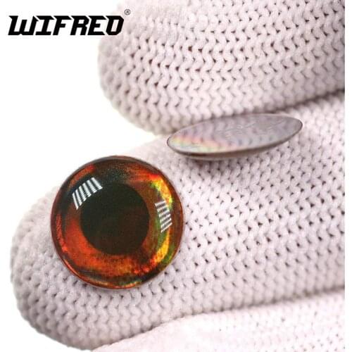 Wifreo 400pcs/pack 3D Fish Lure Eyes Fly Tying Epoxy Fish Eyes For Streamer Fly Tying Material